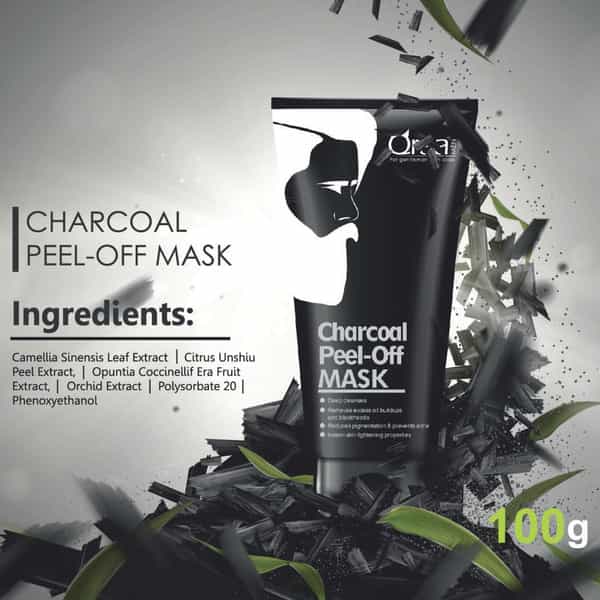 Qraa Men Charcoal Peel Off Mask 100 Gm