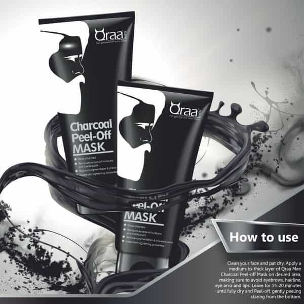 Qraa Men Charcoal Peel Off Mask 100 Gm