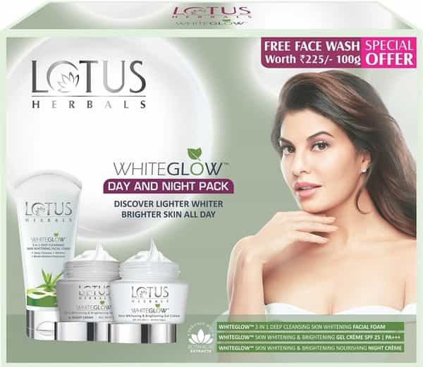 Lotus Herbals Wg Day And Night Kit With Wg Fash Wash 220 Gm