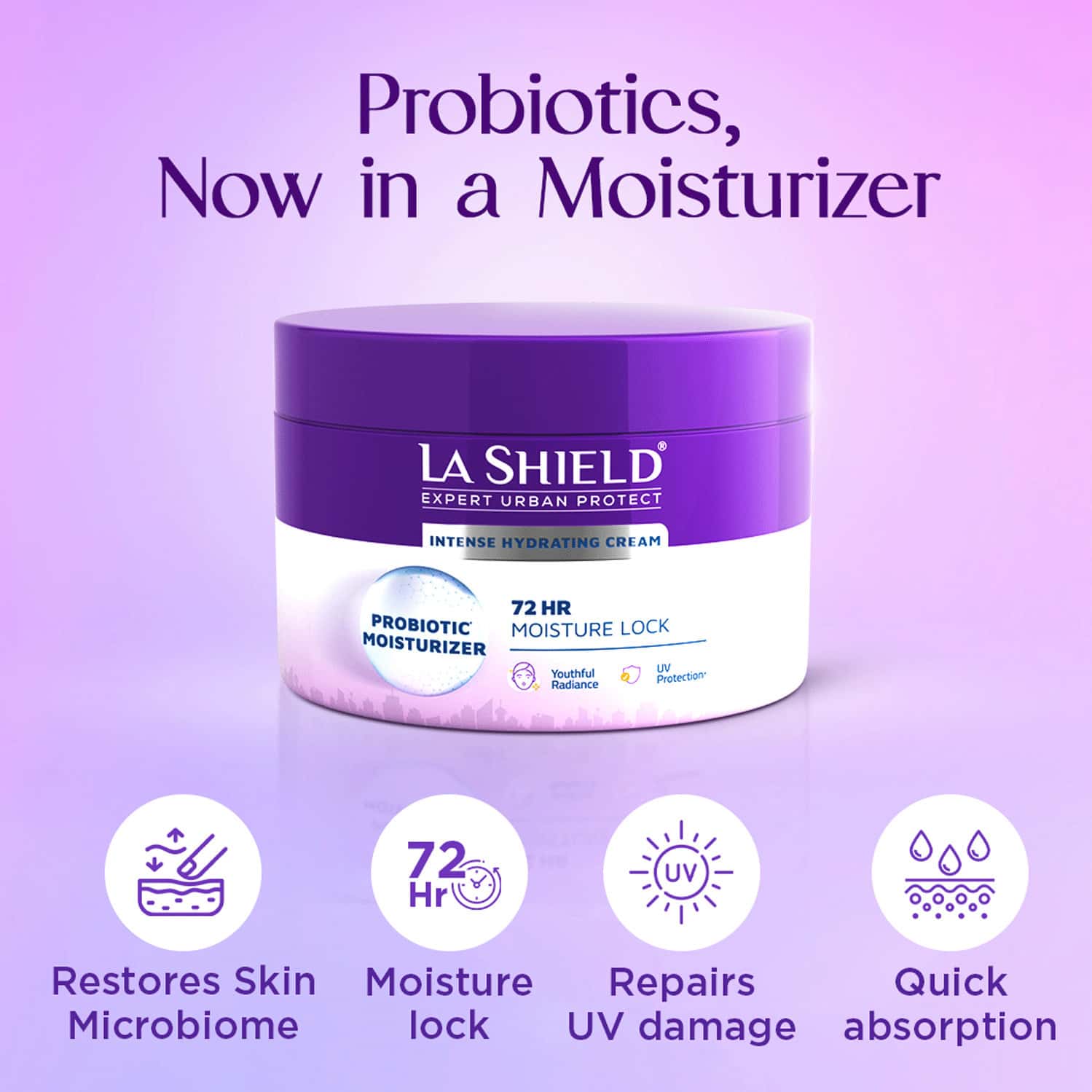 Buy LA SHIELD INTENSE HYDRATING CREAM PROBIOTIC MOISTURIZER 100 GM