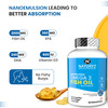Naturyz Burpfree Omega 3 Fish Oil 2000 Mg With Vit D3 For Skin | Eyes | Heart & Brain (90 Softgels)