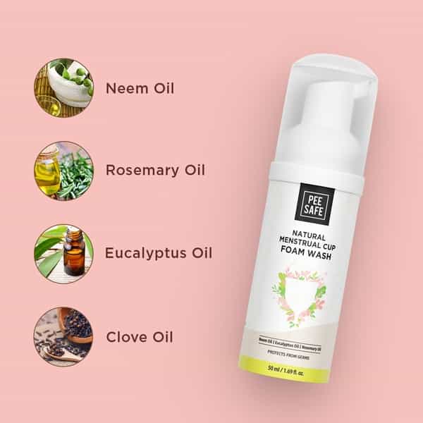 Pee Safe Natural Menstrual Cup Foam Wash (50 Ml)