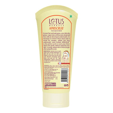 Lotus Herbals Apriscrub Fresh Apricot Scrub 100G ( Pack Of 2 )