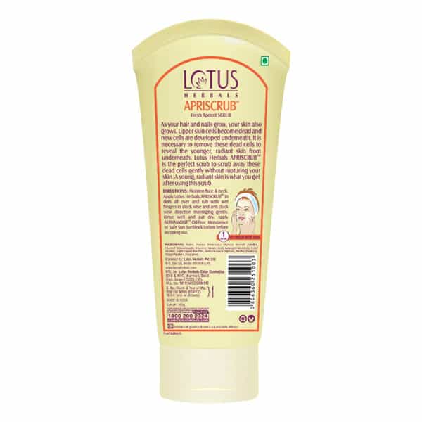 Lotus Herbals Apriscrub Fresh Apricot Scrub 100G ( Pack Of 2 )