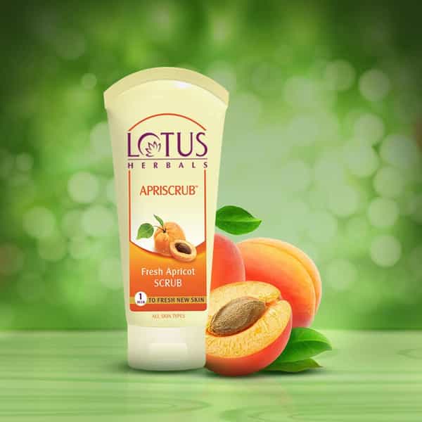 Lotus Herbals Apriscrub Fresh Apricot Scrub 100G ( Pack Of 2 )