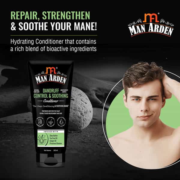 Man Arden Natural Dandruff Control & Soothing Conditioner With Shea Butter 200Ml