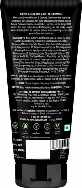 Man Arden Natural Dandruff Control & Soothing Conditioner With Shea Butter 200Ml