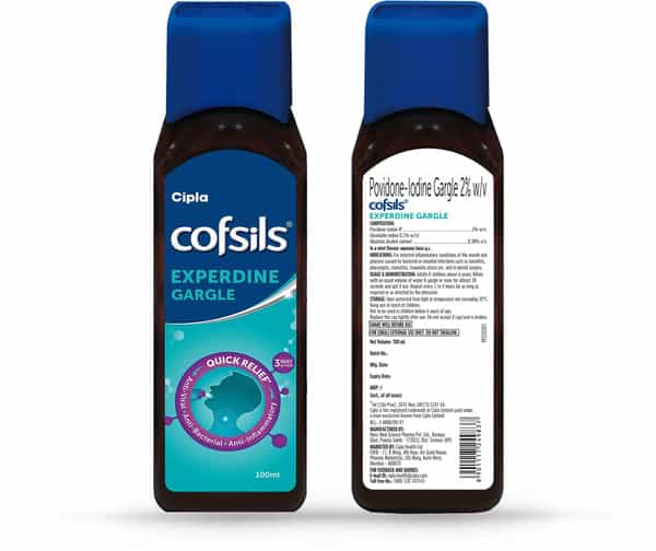 Cofsils Experdine Gargle | Bottle |100 Ml