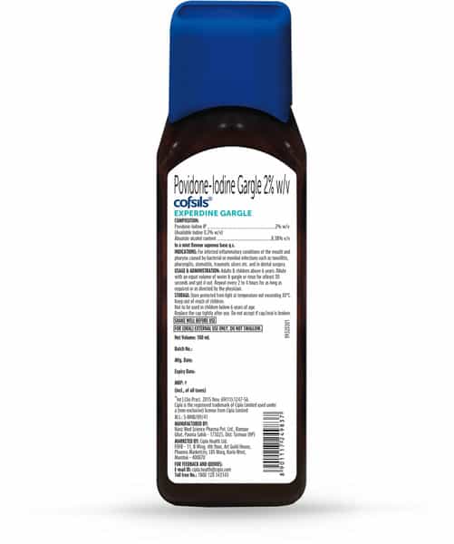 Cofsils Experdine Gargle | Bottle |100 Ml
