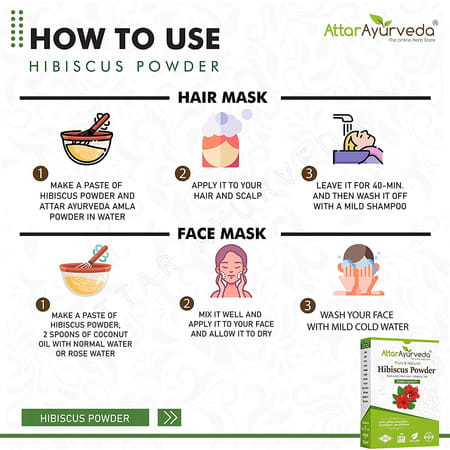 Attar Ayurveda Hibiscus Powder For Hair Growth (100 Grams)