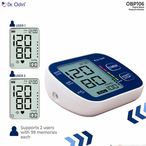 Blood Pressure Monitor Obp106 Blue