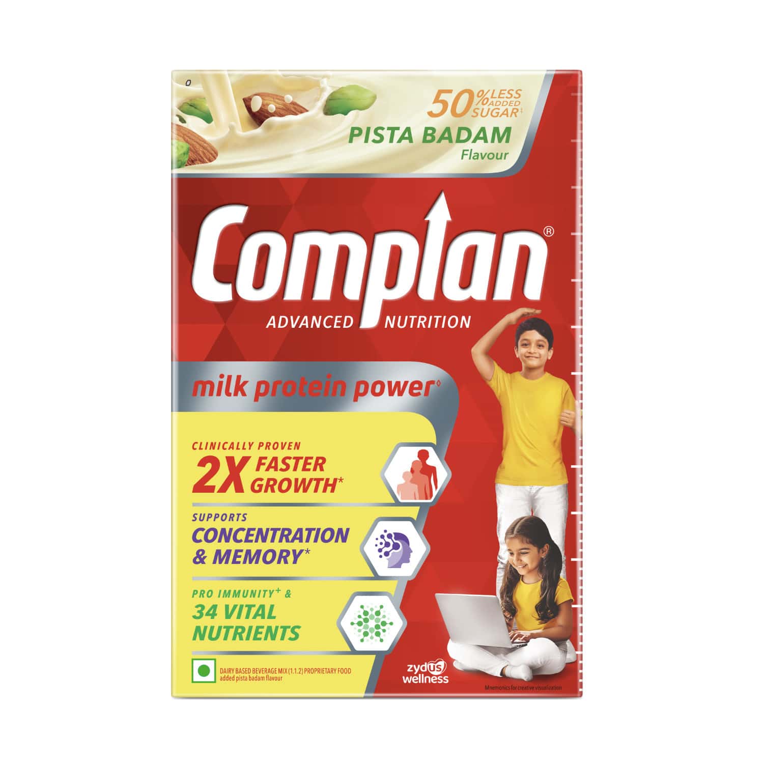 Complan Nutrition Drink Pista Badam 500g Refill