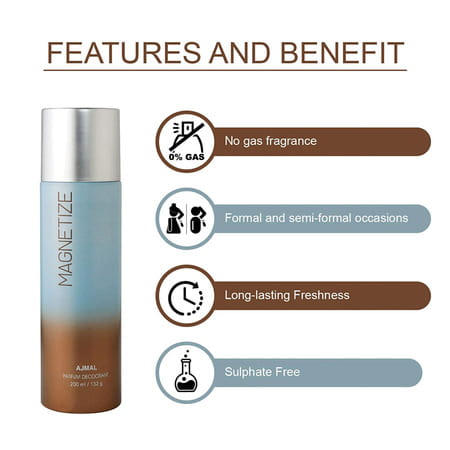Ajmal 2 Sacrifice Ii For Him For Men & 2 Magnetize For Men & Women Deo Each 200ml Combo Pack Of 4