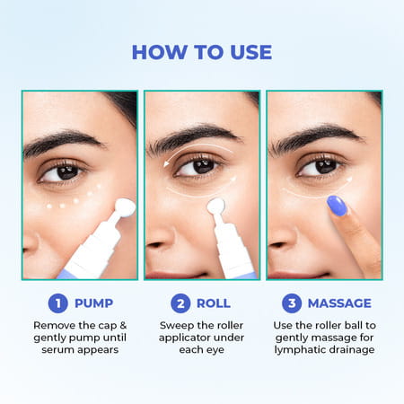 Conscious Chemist Retinol Peptide Under Eye Cream 15Ml | Soothing Roller | Dark Circles & Puffiness