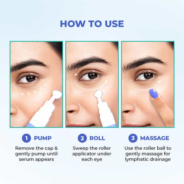 Conscious Chemist Retinol Peptide Under Eye Cream 15Ml | Soothing Roller | Dark Circles & Puffiness