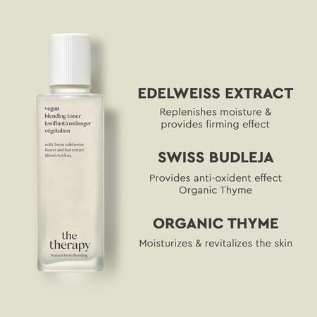 The Face Shop The Therapy Vegan Blending Toner- Organic & Vegan Toner To Smooth Wrinkles - 180Ml