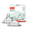 Luvlap Anti-Colic Natura Flo Wide Neck Nipple Bpa Free 9m+ X Variable Flow (Pack Of 2)