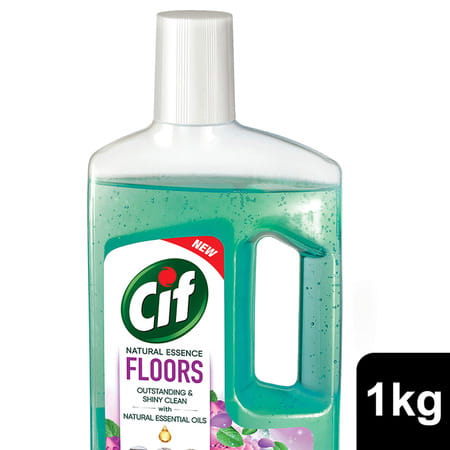Cif Natural Essence Floor Cleaner For Tough Stains Summer Flower & Mint Scent 997ml