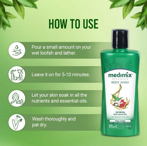 Medimix Ayurvedic 18 Herbs With Natural Oils Body Wash - 250 Ml