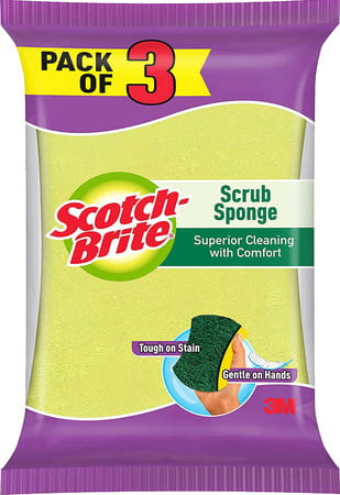 Scotch-Brite Scrub Sponge Pack Of 3