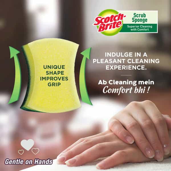 Scotch-Brite Scrub Sponge Pack Of 3