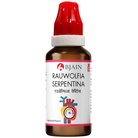 Bjain Rauwolfia Serpentina Drops | Blood Pressure Regulator - 30Ml