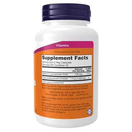 Now Foods Citrus Bioflavonoids 100 Veg Capsules