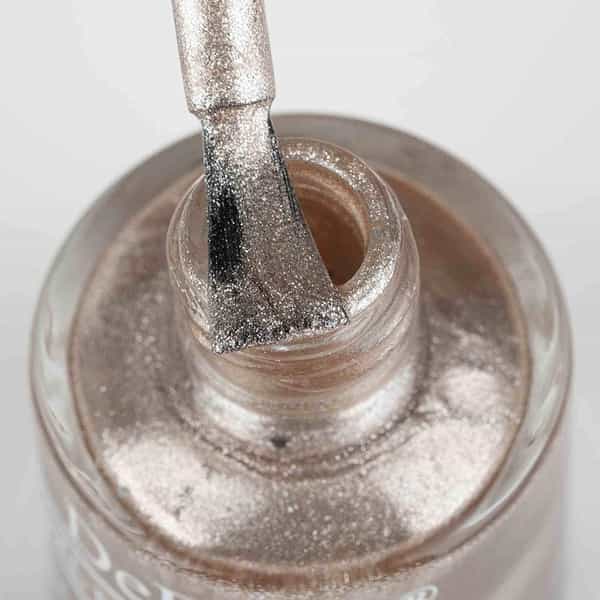 Debelle Gel Nail Lacquer Pandora Blush Rose Gold Glitter Nail Polish