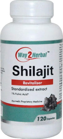 Way2herbal Shilajit Capsules/Shilajeet For Strength & Stamina - 120 Capsule (Pack Of 2)