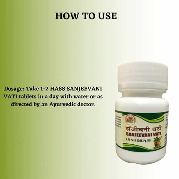 Hass Sanjeevani Vati (160 Tab Of 250 Mg Each) For Typhoid Fever For Body Detoxification