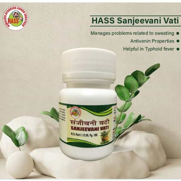 Hass Sanjeevani Vati (160 Tab Of 250 Mg Each) For Typhoid Fever For Body Detoxification