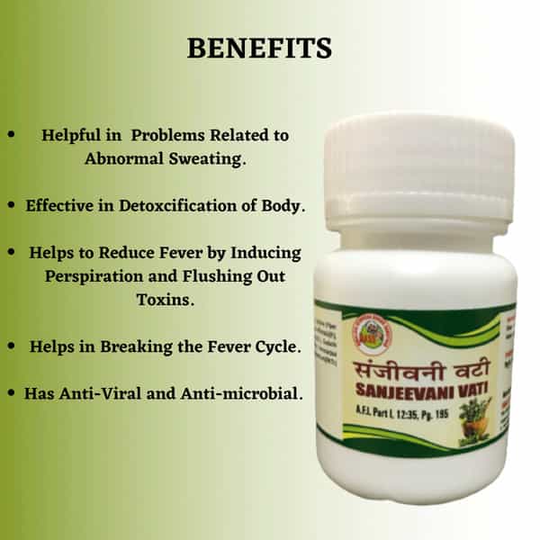 Hass Sanjeevani Vati (160 Tab Of 250 Mg Each) For Typhoid Fever For Body Detoxification