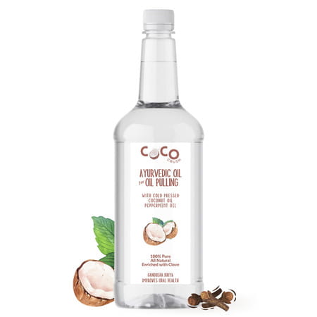 Coco Crush Ayurvedic Coconut/Peppermint & Clove Oil Oil For Oil Pulling - 500ml