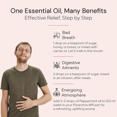 Puraroma Peppermint Essential Oil - 10 Ml