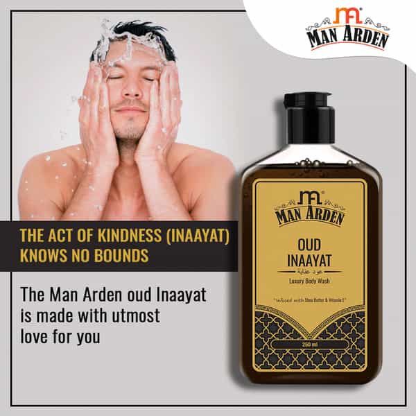 Man Arden Oud Inaayat Luxury Body Wash Infused With Shea Butter & Vitamin E 250Ml