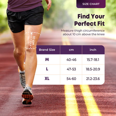 Betterhood Premium Knee Sleeve With Easymove Max Stability Design (Black | L)