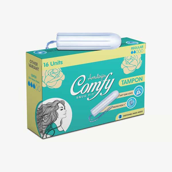Amrutanjan Comfy Snug Fit Regular Box Of 16 Tampons