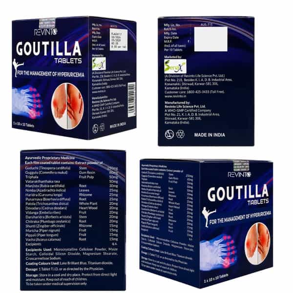 Revinto Goutilla | Natural Uric Acid Control |100N