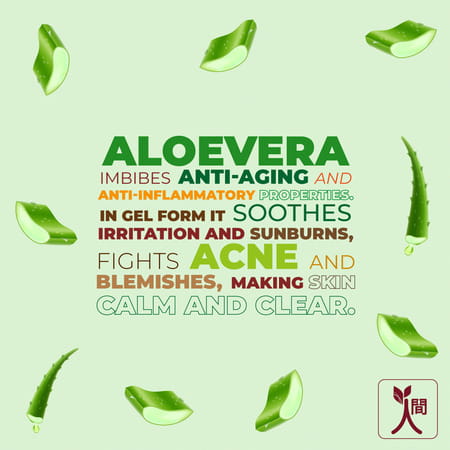 Ningen Aloe Vera Gel With Added Cucumber For Soft And Plump Skin - 100G