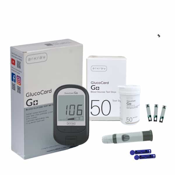 Arkray G+ Blood Glucose Monitor Meter With 50 Test Strips Bottlepack Glucometer