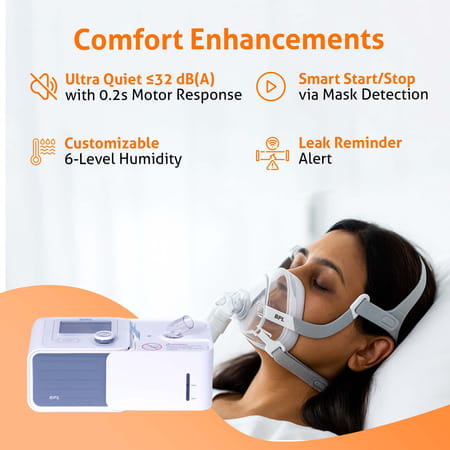 Bpl Medical Technologies Harmony Prime Cpap With Yn-03 Nasal Mask|Auto Pressure