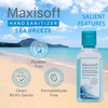 Maxisoft Sea Breeze Hand Sanitizer Gel | Aloe Vera Lemon & Neem (60 Ml Pack Of 12)