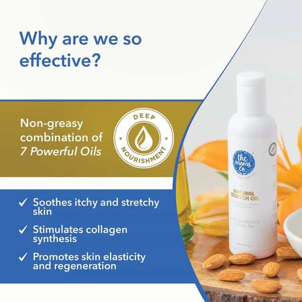 The Moms Co. Natural Stretch Oil Bottle Of 100 Ml