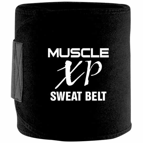 Musclexp Drfitness+ Sweat Belt For Men And Women | Weight Loss | Tummy Trimming | 44" (Black)
