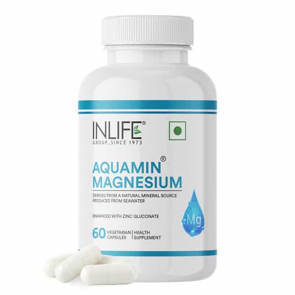 Inlife Marine Magnesium Supplement 1060Mg |Muscle Function | Metabolism & Daily Wellness | 60 N