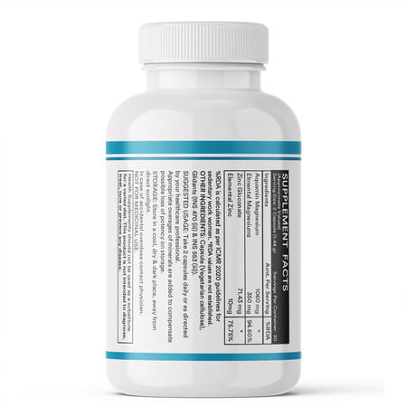 Inlife Marine Magnesium Supplement 1060mg |Muscle Function | Metabolism & Daily Wellness | 60 N