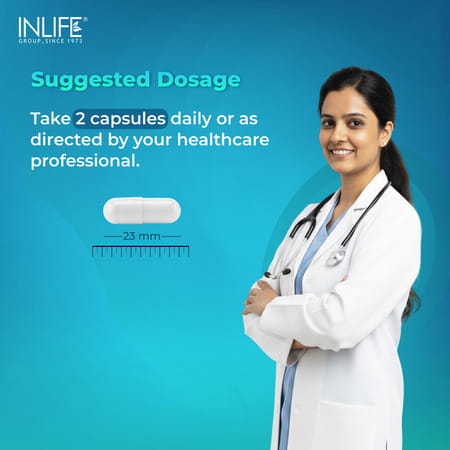 Inlife Marine Magnesium Supplement 1060mg |Muscle Function | Metabolism & Daily Wellness | 60 N