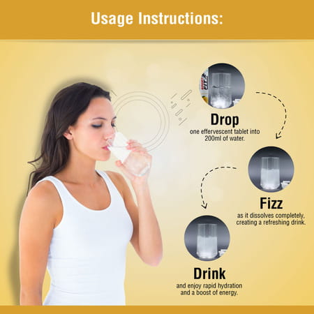 Sportfit Effervescent Electrolyte Tablet - Sugar-Free Hydration | 5x Electrolytes - Lemon - 20n