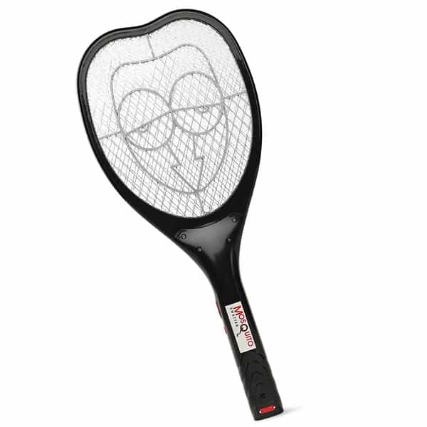 Dudki Rechargeable Anti Mosquito Racquet Insect Killer Bat With 6 Months Warranty & Led Light