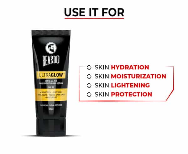 Beardo Ultraglow All In 1 Mens Face Lotion - 100 Gm